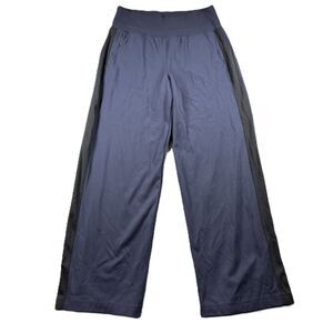 Athleta Grammercy Pants Casual Athleisure Pull On Navy Black Trim Medium I121